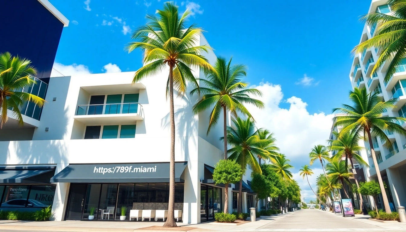 View of the https://789f.miami/ location showcase, highlighting Miami's lively urban atmosphere and modern design elements for users seeking local info.