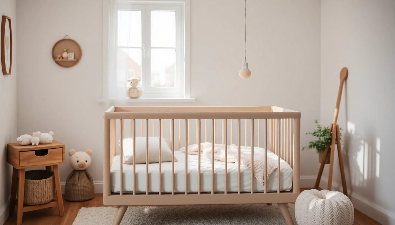 Paras pinnasänky surrounded by cozy bedding in a bright nursery for safe and comfortable baby sleep setup.