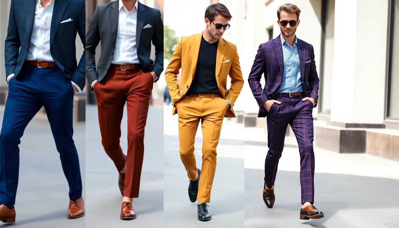 Modern trousers for men displayed on a well-dressed model, highlighting fit and fabric quality for a versatile wardrobe upgrade.