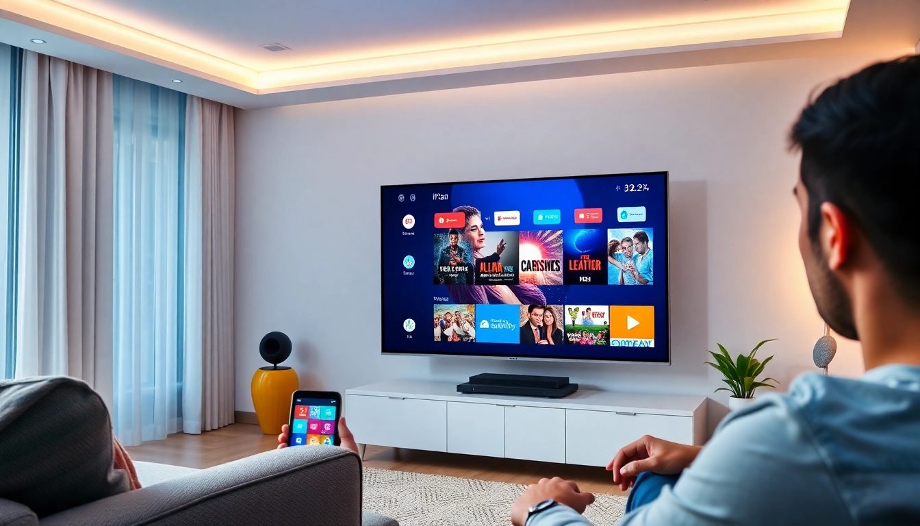 High-quality IPTV streaming with Atlas Pro IPTV on a smart TV in a stylish living room setup