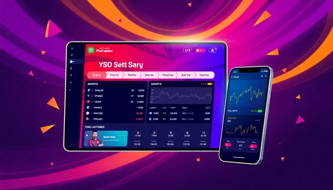 Mahadev Book online betting platform displaying sports betting and casino games on a smartphone, emphasizing ease and security for users.