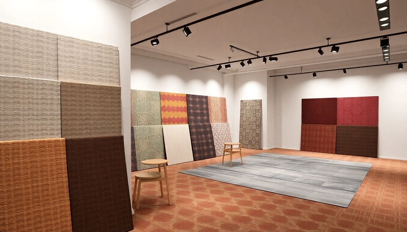 High-quality Tappeti a Milano displayed in a stylish showroom with vibrant colors and varied