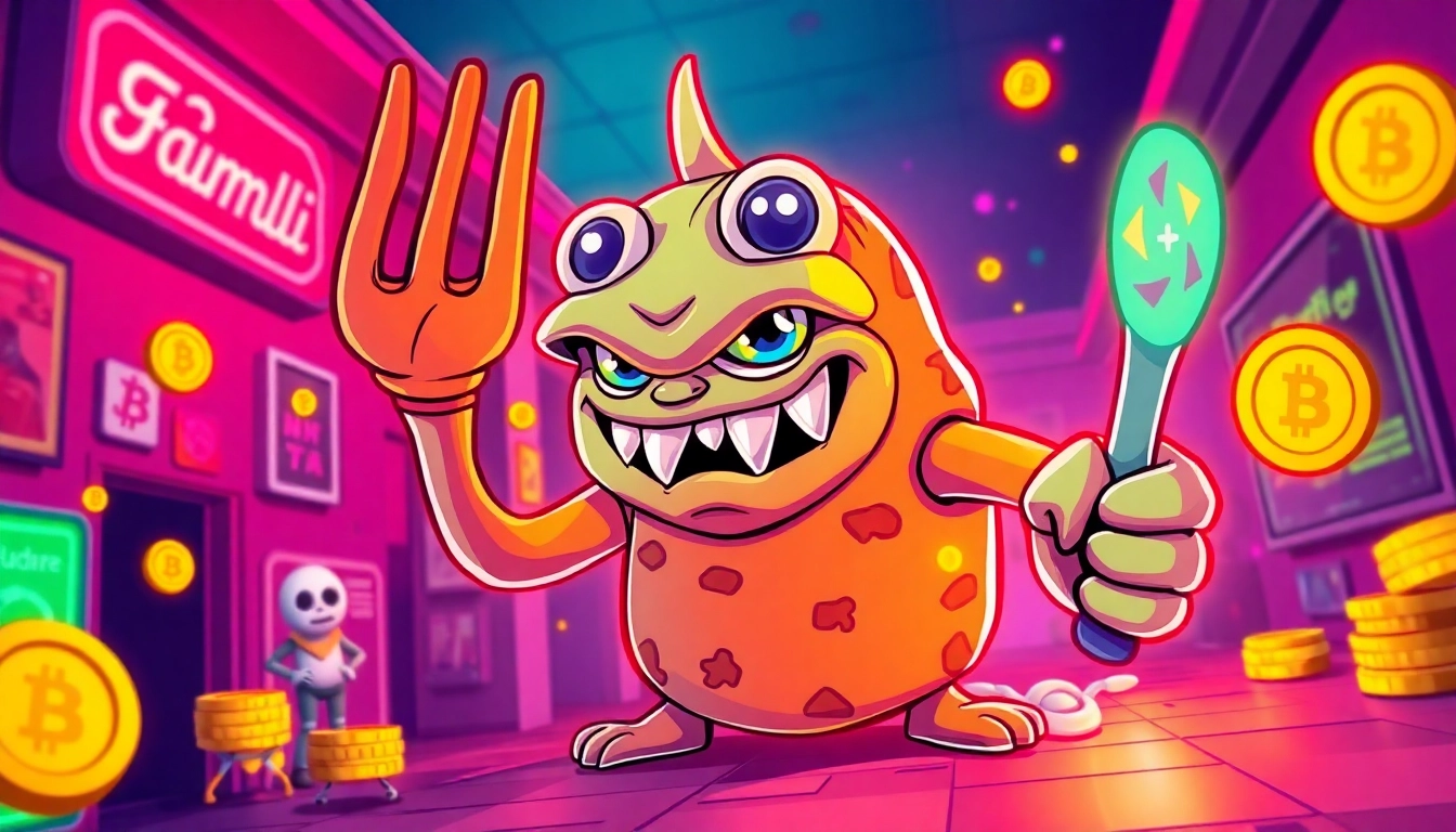 Angry Pepe Fork logo with aggressive meme character and blockchain symbols, emphasizing