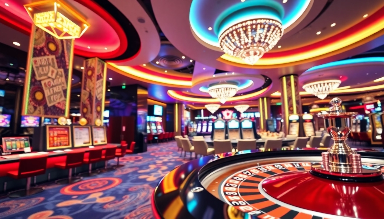 Engaging scene showcasing popular Casino siteleri with vibrant gaming table and lively ambiance