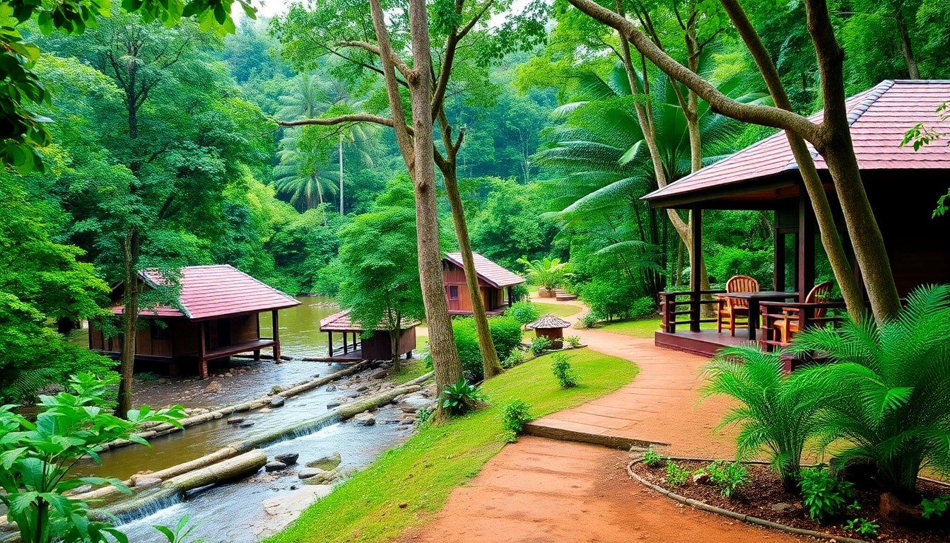 Dandeli jungle resorts nestled in lush forests with river views and adventure setup for nature