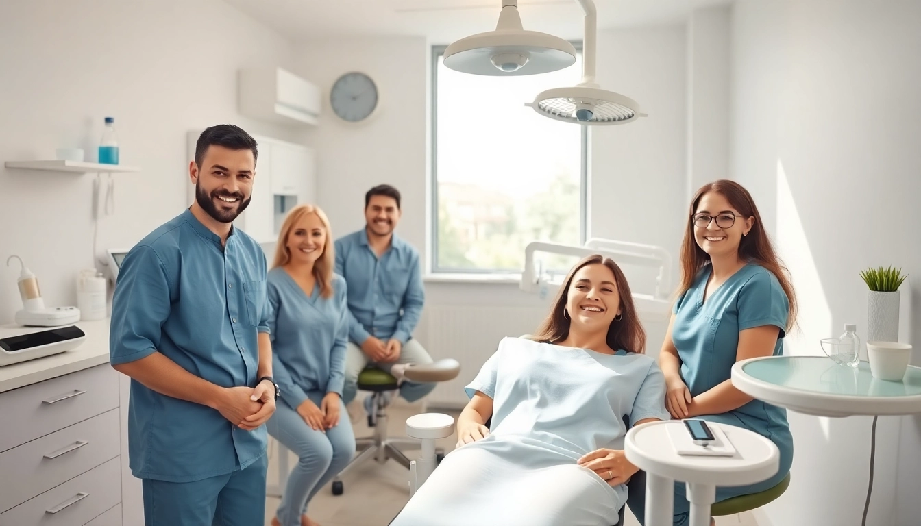 Ventura Bright Dental team providing friendly dental care in a clean, modern clinic setting to