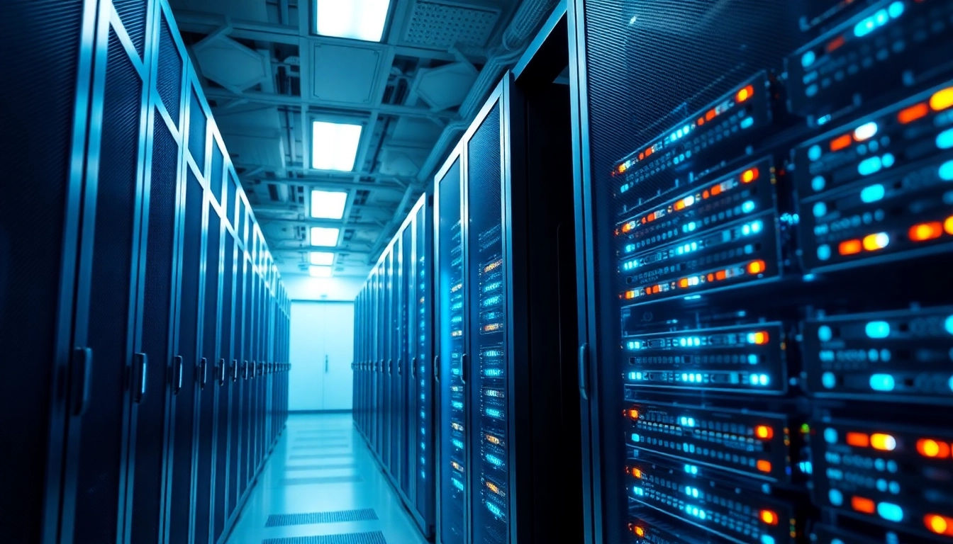 Professional server refurbished setup showcasing high-performance hardware and networking