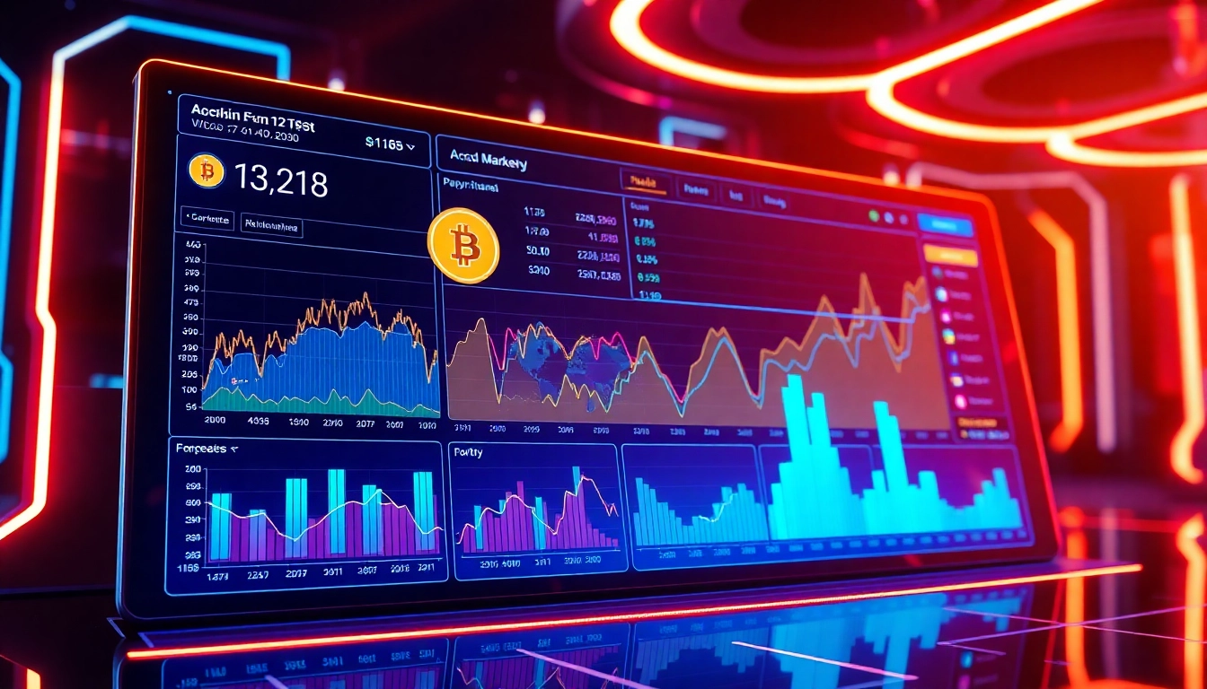 Advanced aicoin trading dashboard showing real-time market analysis and technical charts for