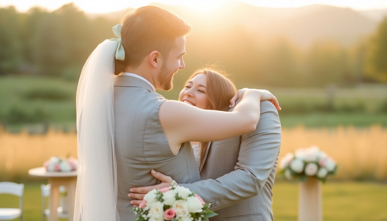 Professional team capturing genuine moments in an eskuvoi fotozas session during sunset